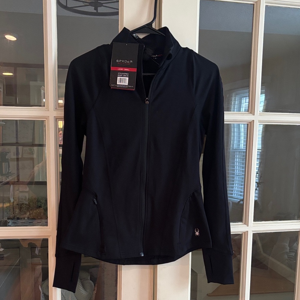 Spyder Women's Black zip up Jacket - size small